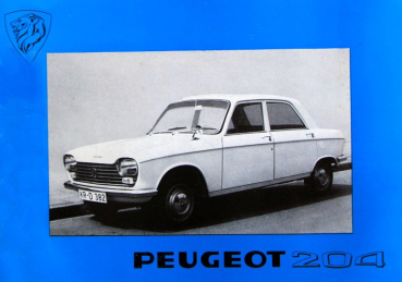 Peugeot 204 Modelprogram 1968 Carbrochure (10348)